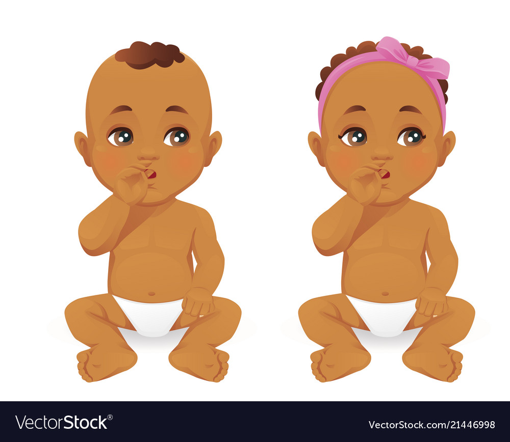 Baby thinking Royalty Free Vector Image - VectorStock