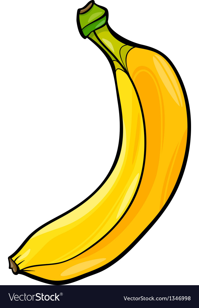 Banana fruit cartoon Royalty Free Vector Image