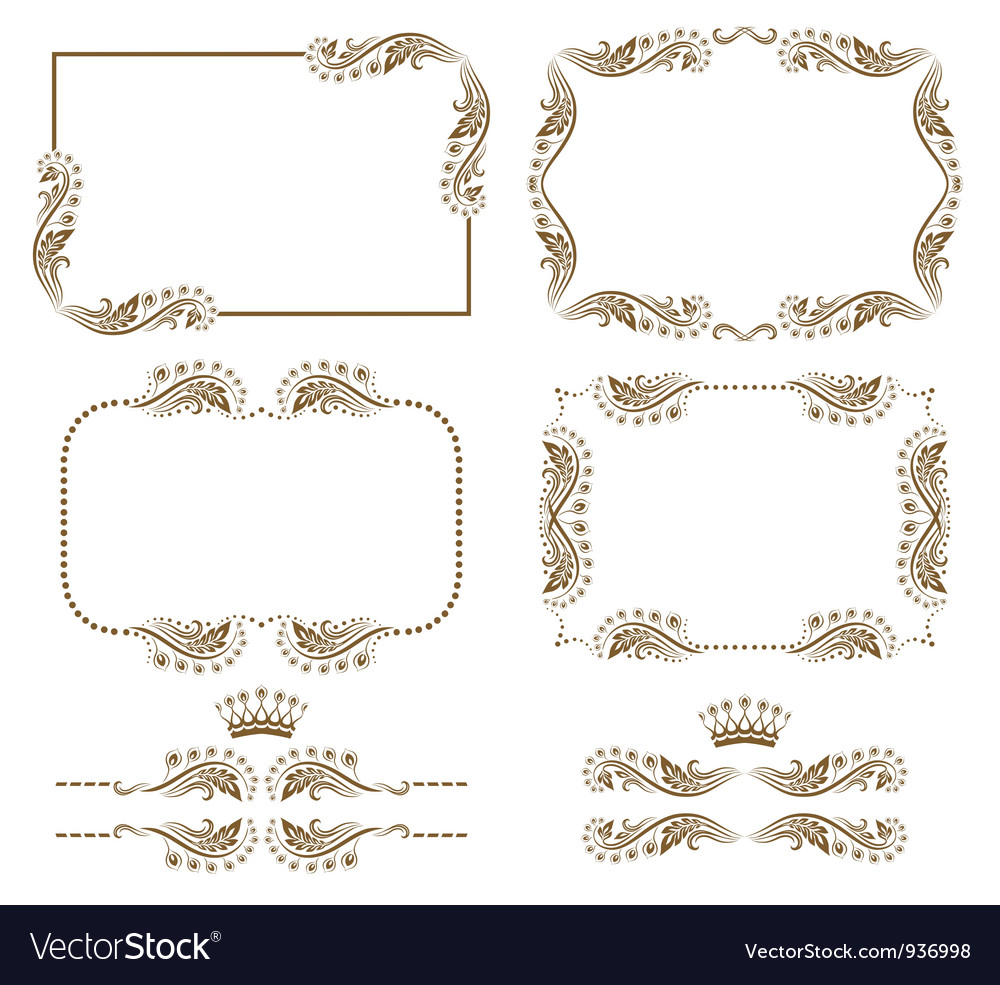 Decorative frame Royalty Free Vector Image - VectorStock