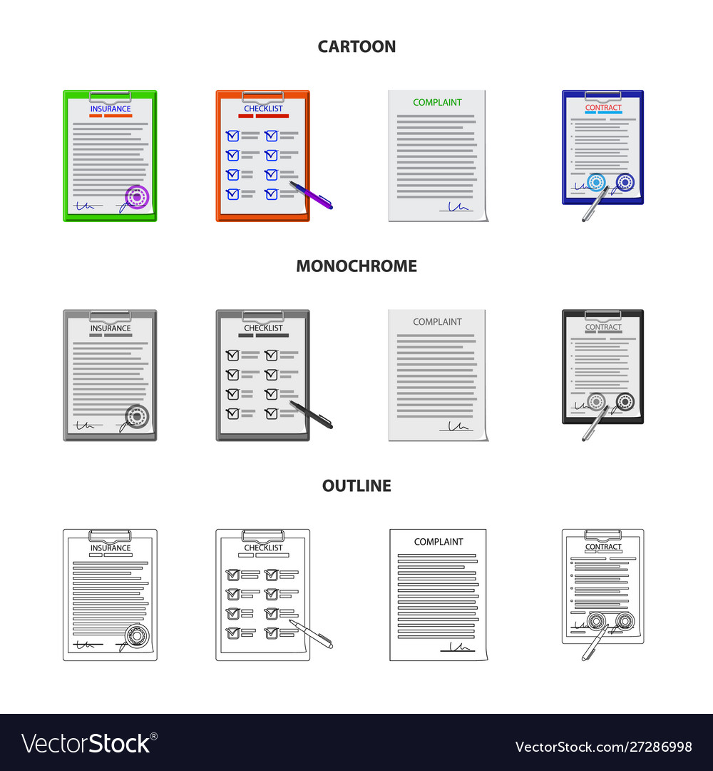 Design form and document icon vector image Design form and document icon