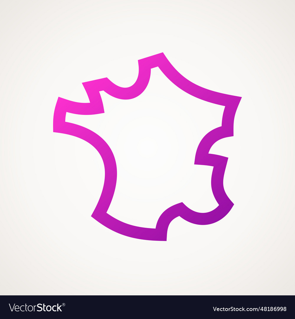 France - stylized outline map Royalty Free Vector Image