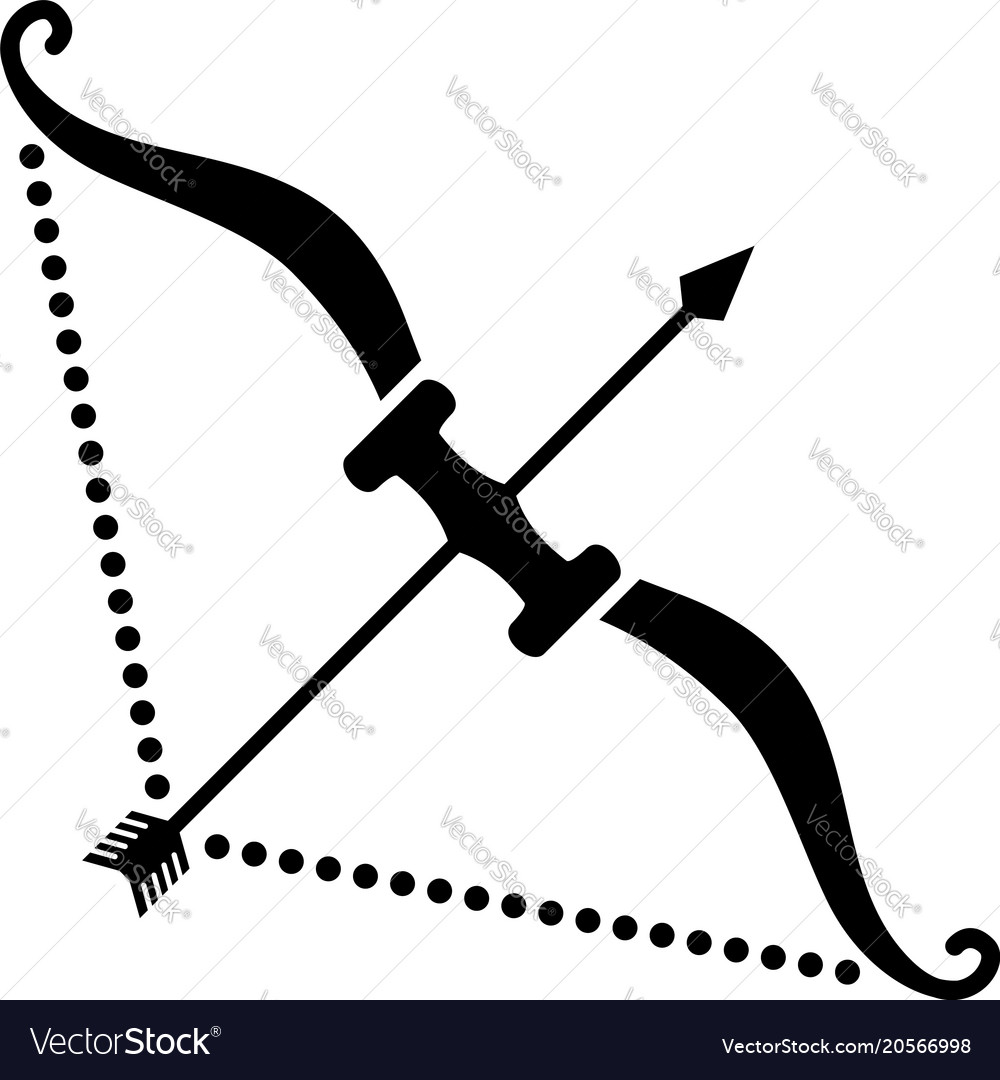 Hard bow icon simple style Royalty Free Vector Image