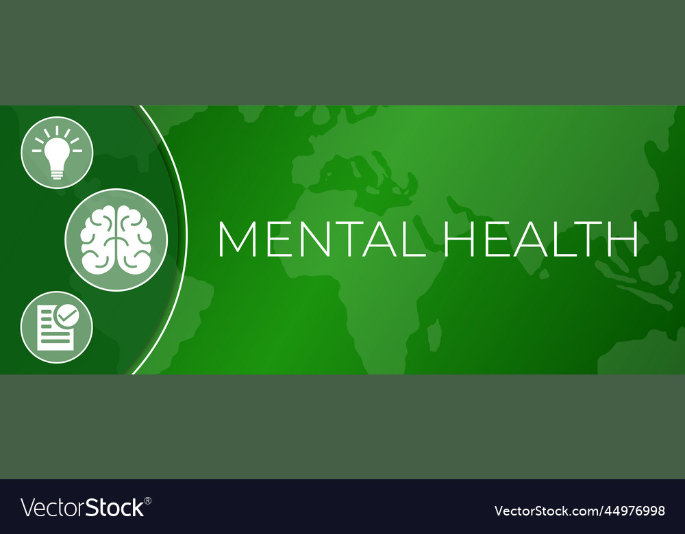 Mental health background Royalty Free Vector Image