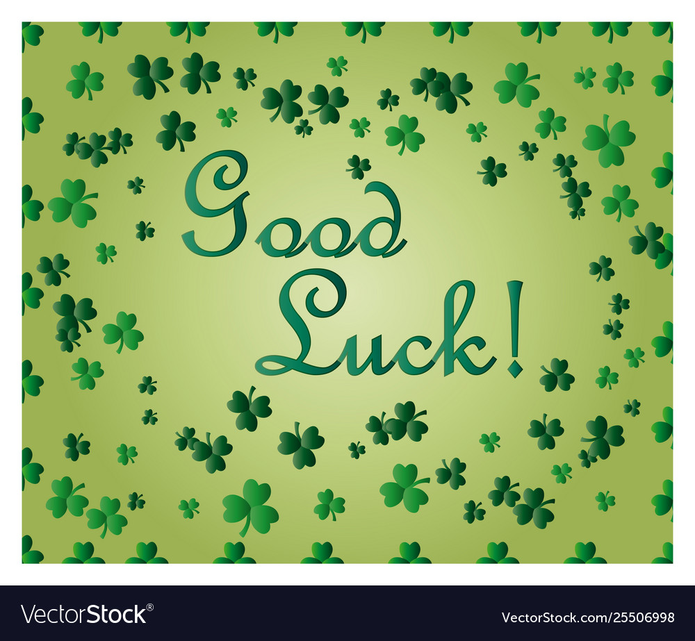 Saint patricks day greeting card with sparkled Vector Image