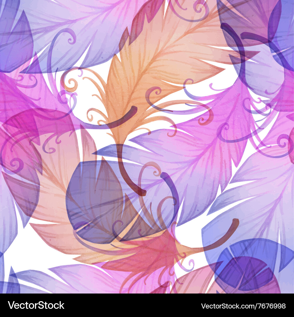 Watercolor seamless pattern Royalty Free Vector Image