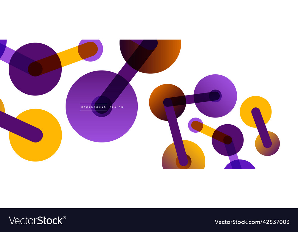 Abstract background round dots connected by lines vector image Abstract background round dots connected by lines