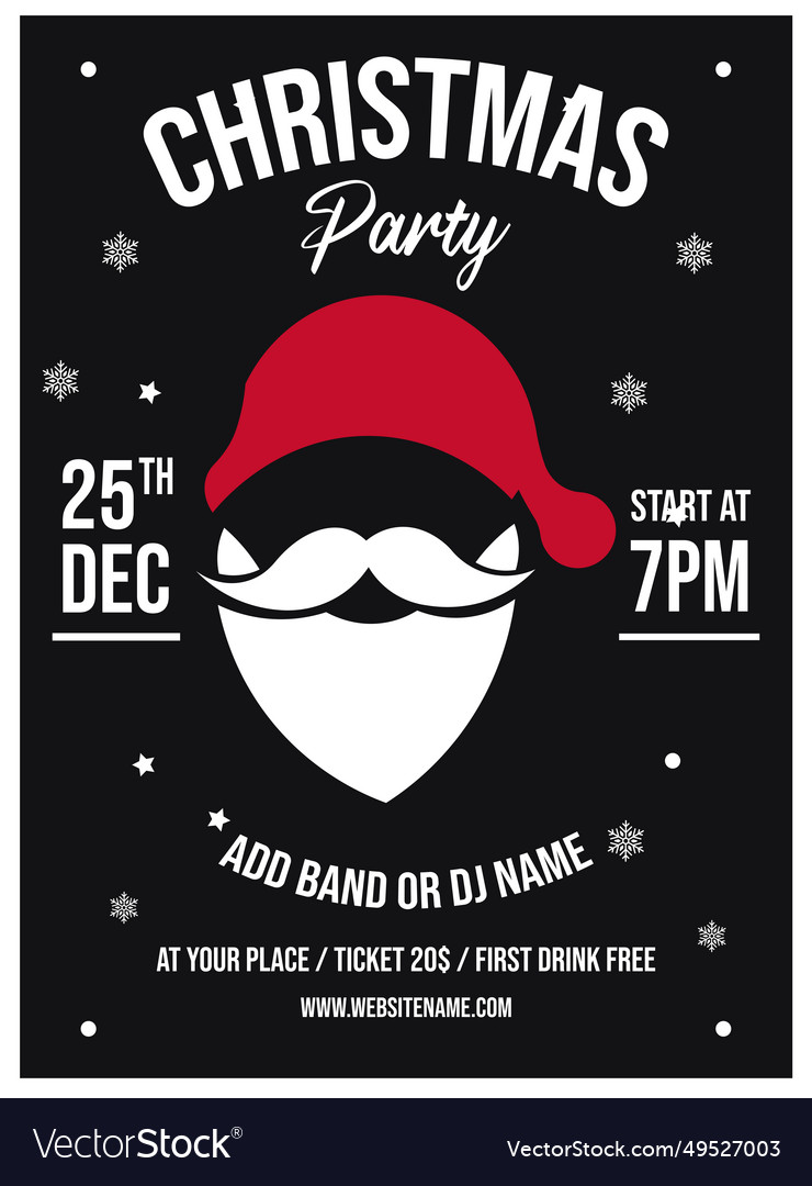 Weihnachtsfeier Flyer - Feste Feier