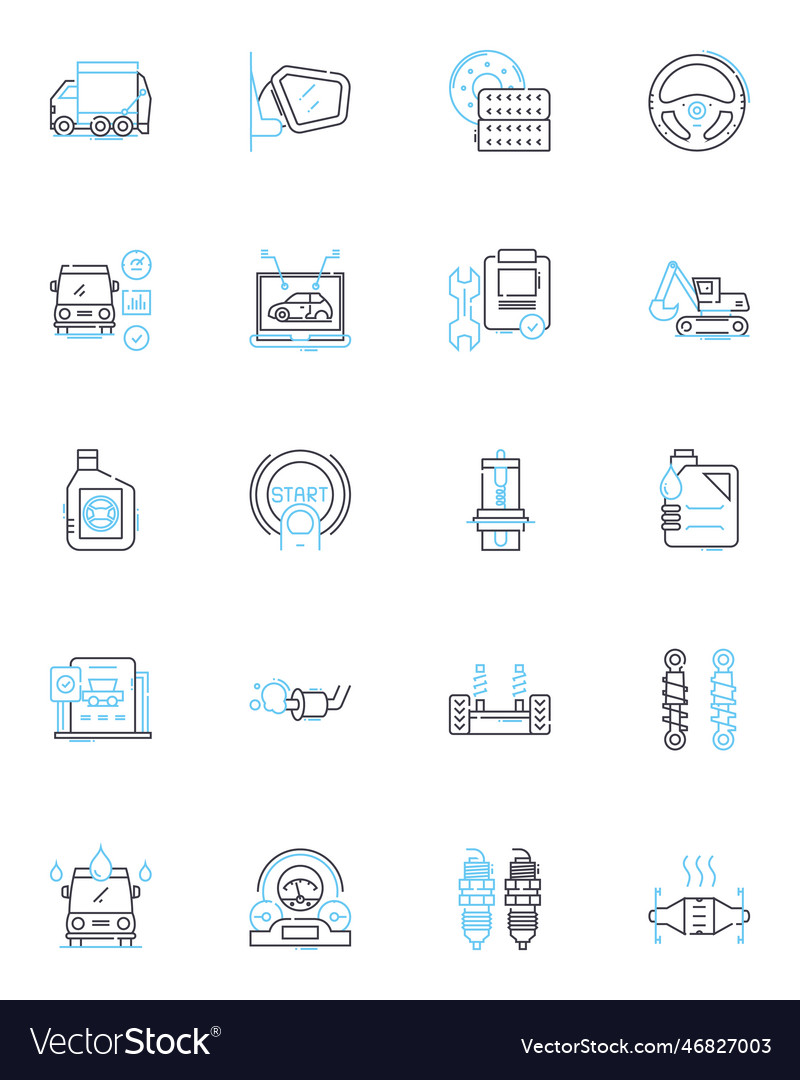 Education sector linear icons set learning Vector Image