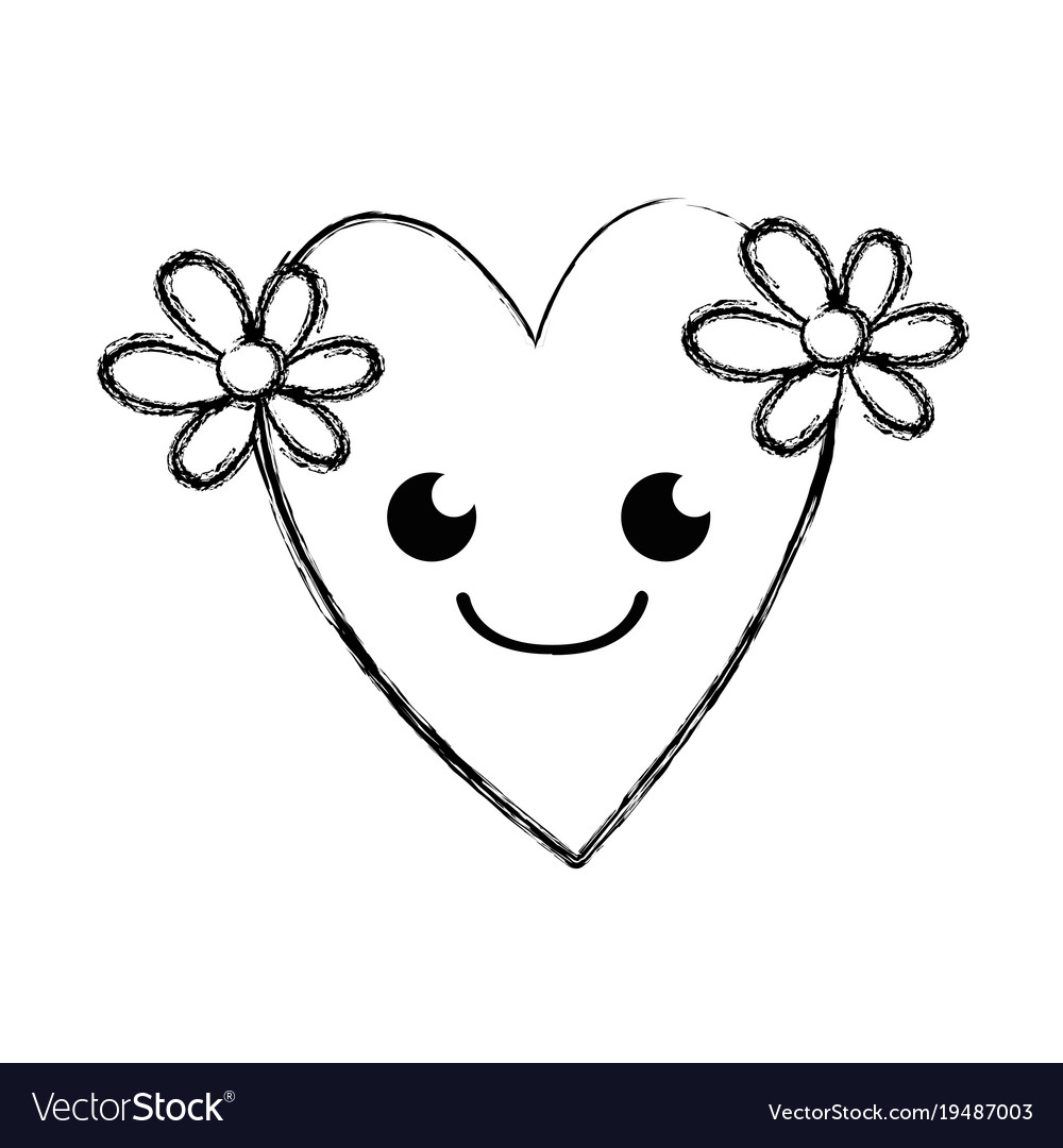 smiling heart clipart