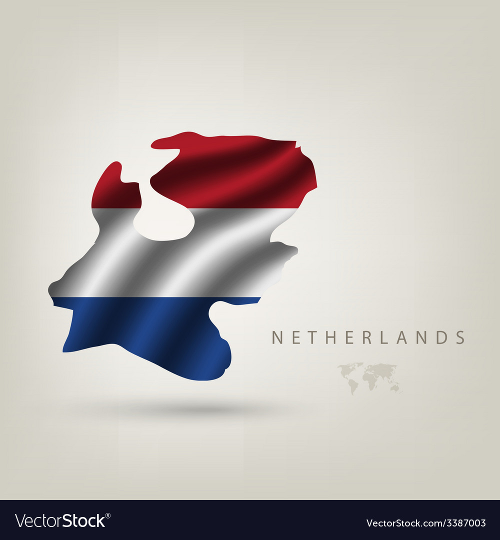 Flag of holland as a country Royalty Free Vector Image