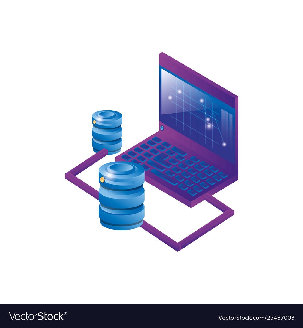 Laptop computer with data disks