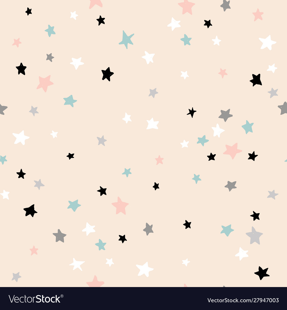 Seamless abstract pattern with stars creative Vector Image