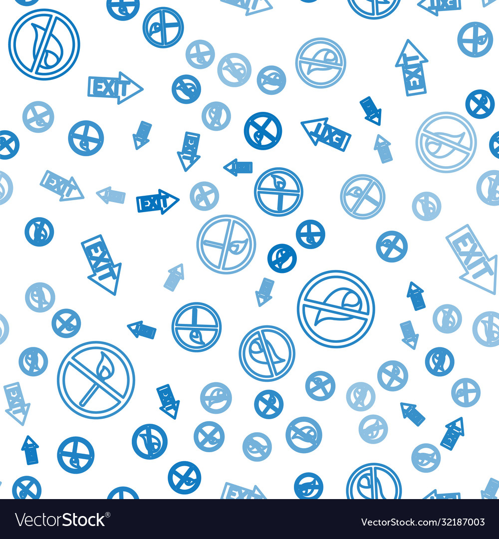 Set line no fire match and exit vector image Set line no fire match and exit