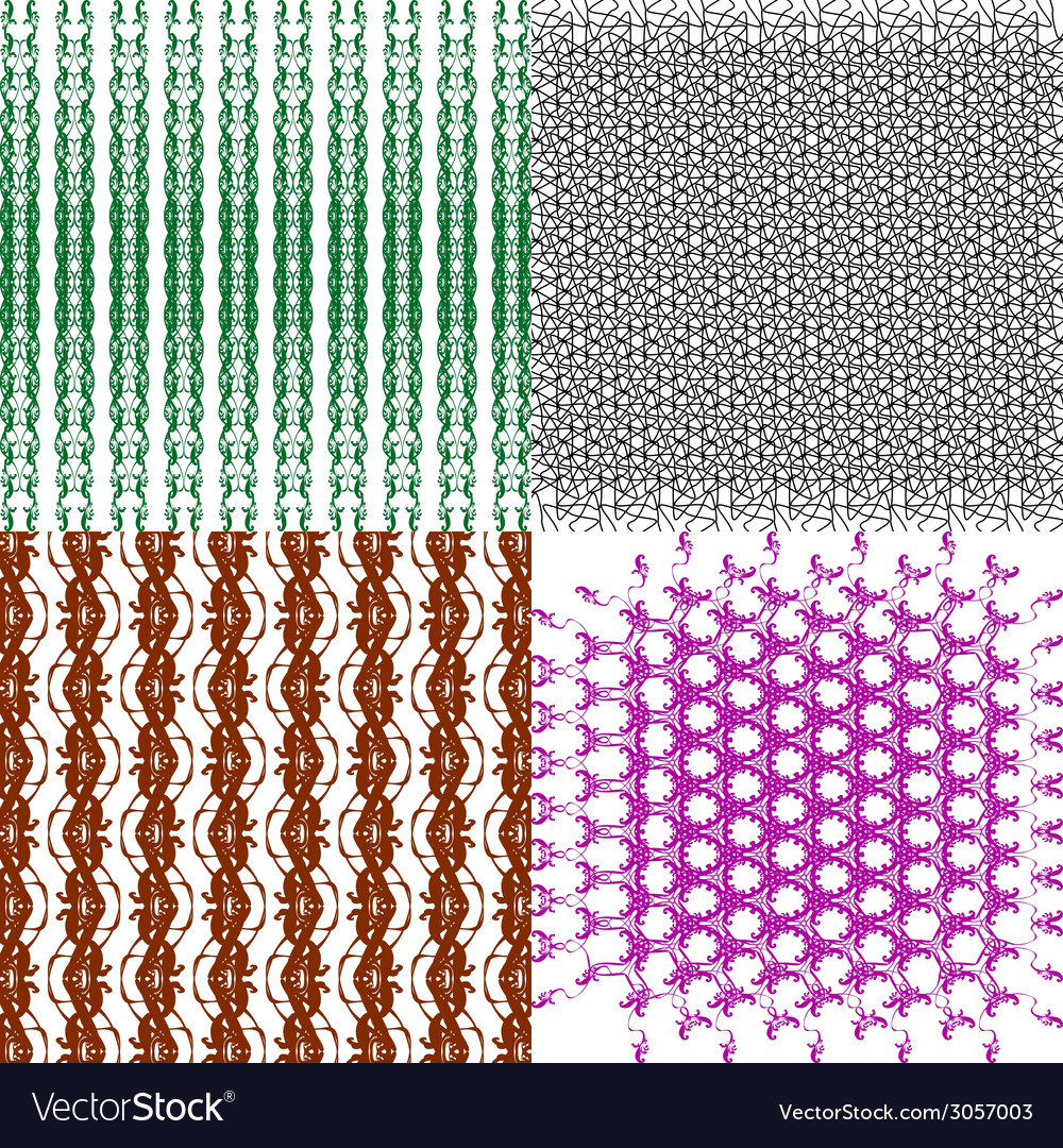 Set of pattern modern stylish texture repeating