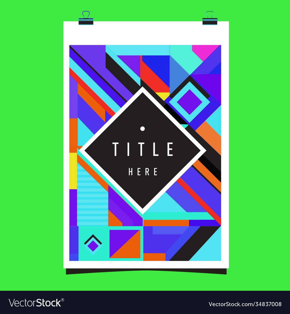 Abstract colorful geometric pattern background