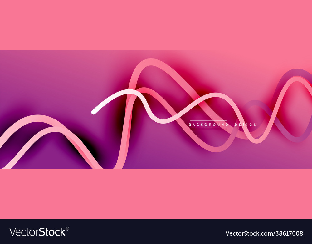 Abstract gradient background with wave line