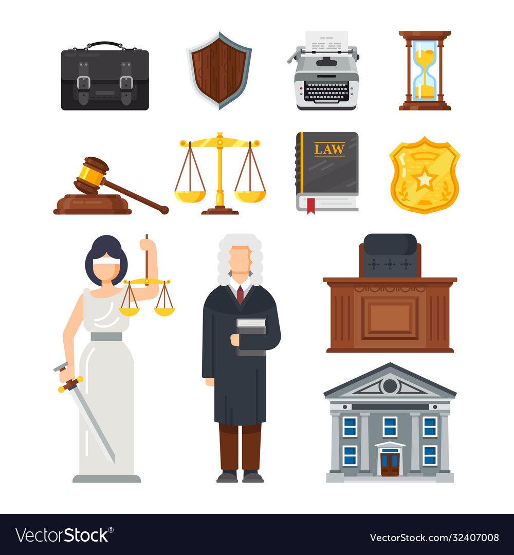 Concept judicial system justice equality Vector Image