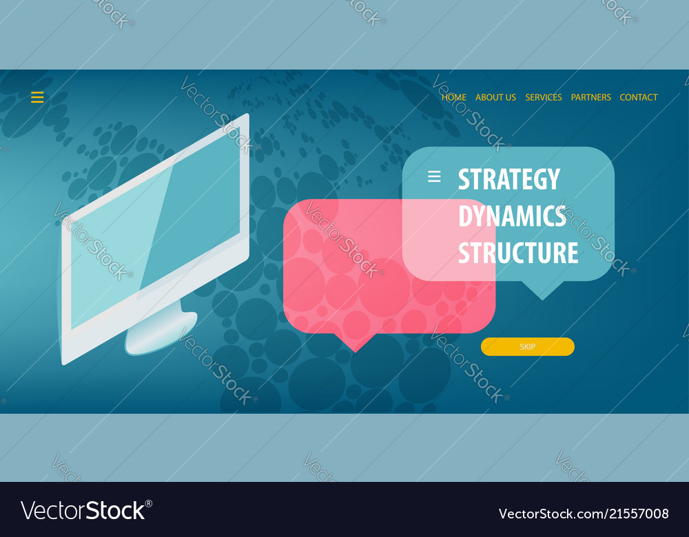 Data connection isometric technology vector image Data connection isometric technology