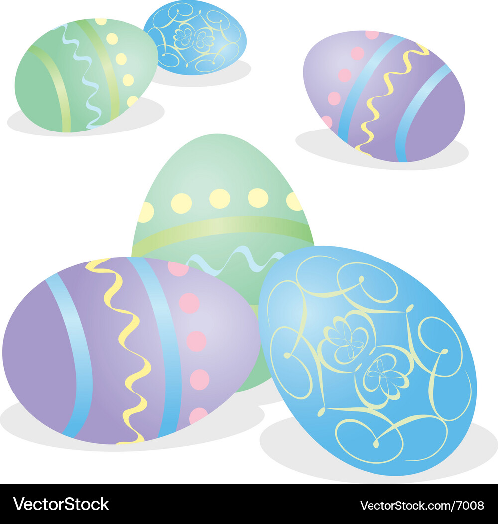 Easter eggs Royalty Free Vector Image - VectorStock