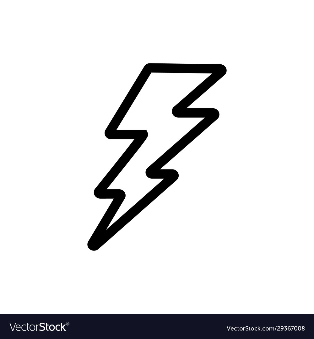 Lightning storm hurricane icon isolated