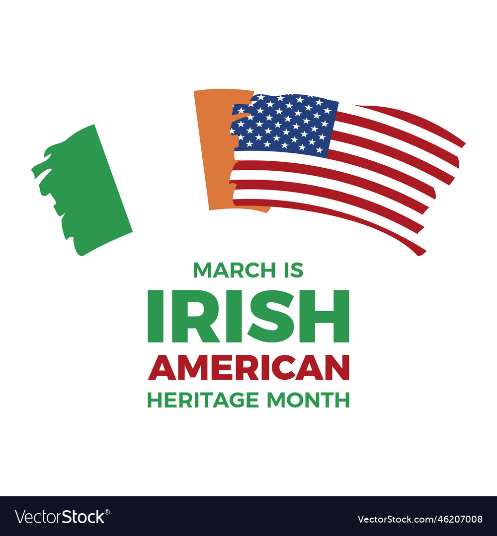 March is heritage month poster Royalty Free Vector Image