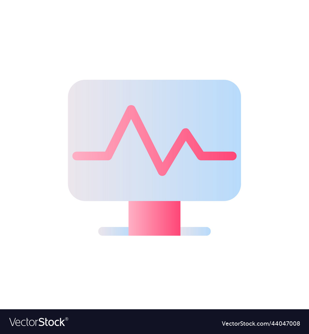 Medical software flat gradient two-color ui icon Vector Image Medical software flat gradient two-color ui icon