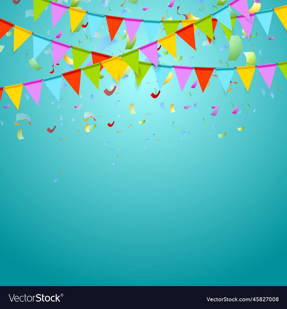 Party flags colorful celebrate abstract Royalty Free Vector