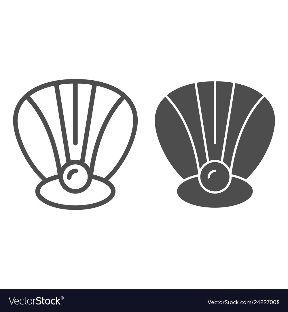Perl in a shell line and glyph icon clam