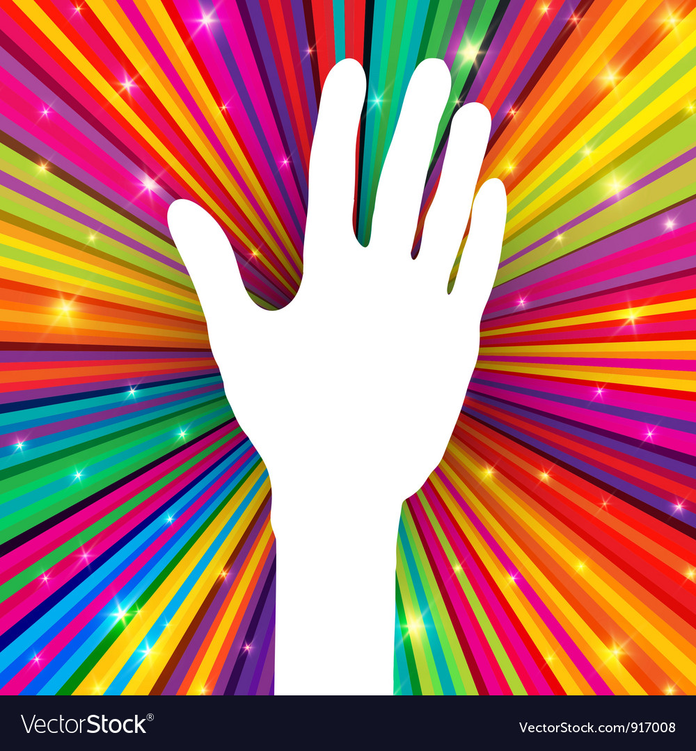 Psychedelic Hand Symbol