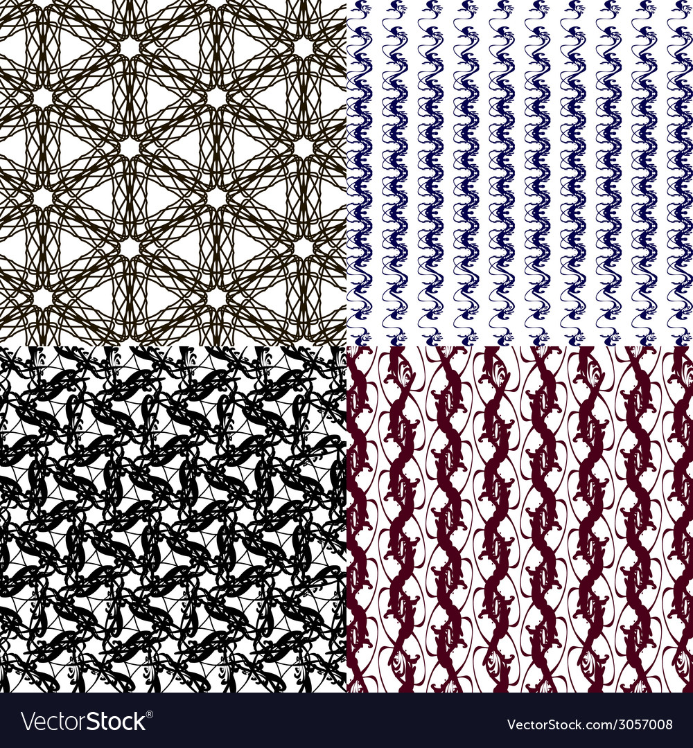 Set of pattern modern stylish texture repeating