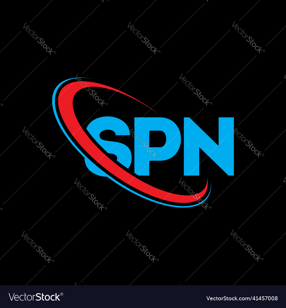 Spn logo letter design Royalty Free Vector Image