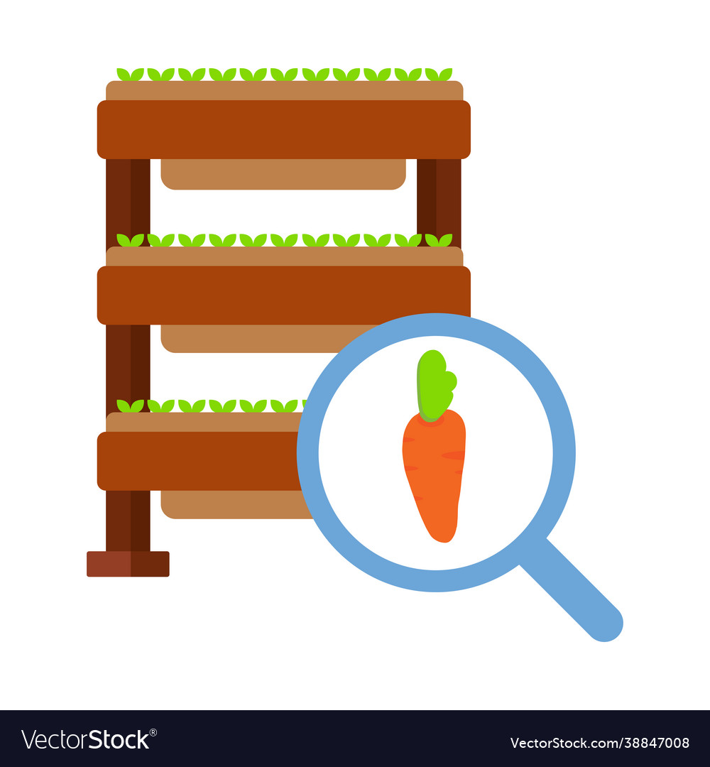 Urban farming vertical garden design vector image Urban farming vertical garden design