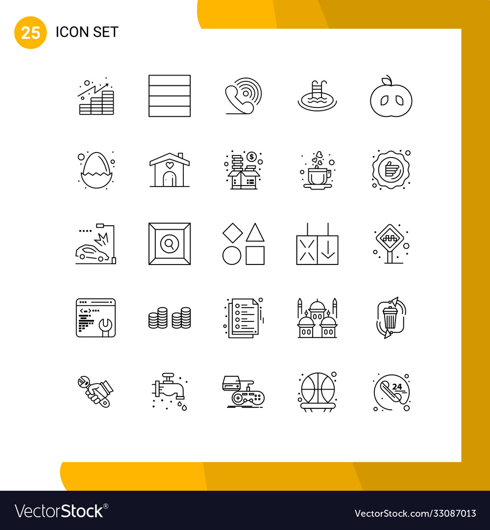 25 universal lines set for web and mobile