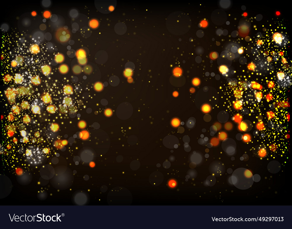 Abstract background with bokeh lights and stars vector image Abstract background with bokeh lights and stars