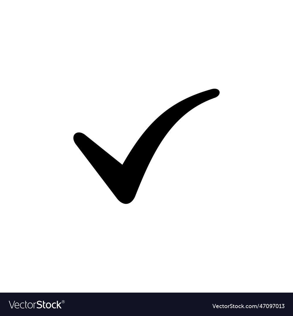 Check mark mark icon tick mark symbol Royalty Free Vector