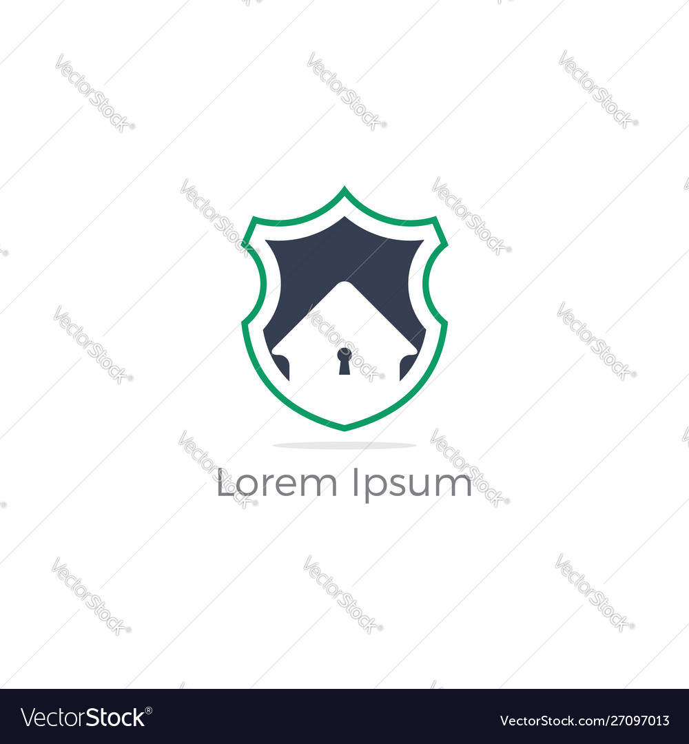 Home insurance company icon protection shield