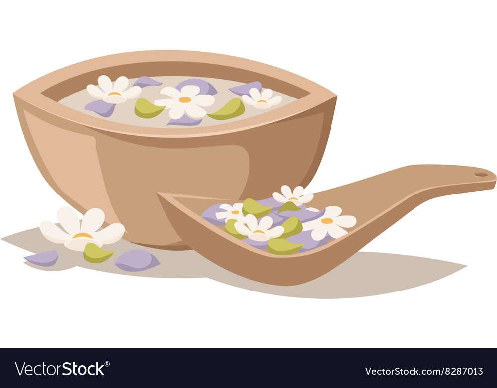 Lavender salt in bowl bath beauty treatment spa