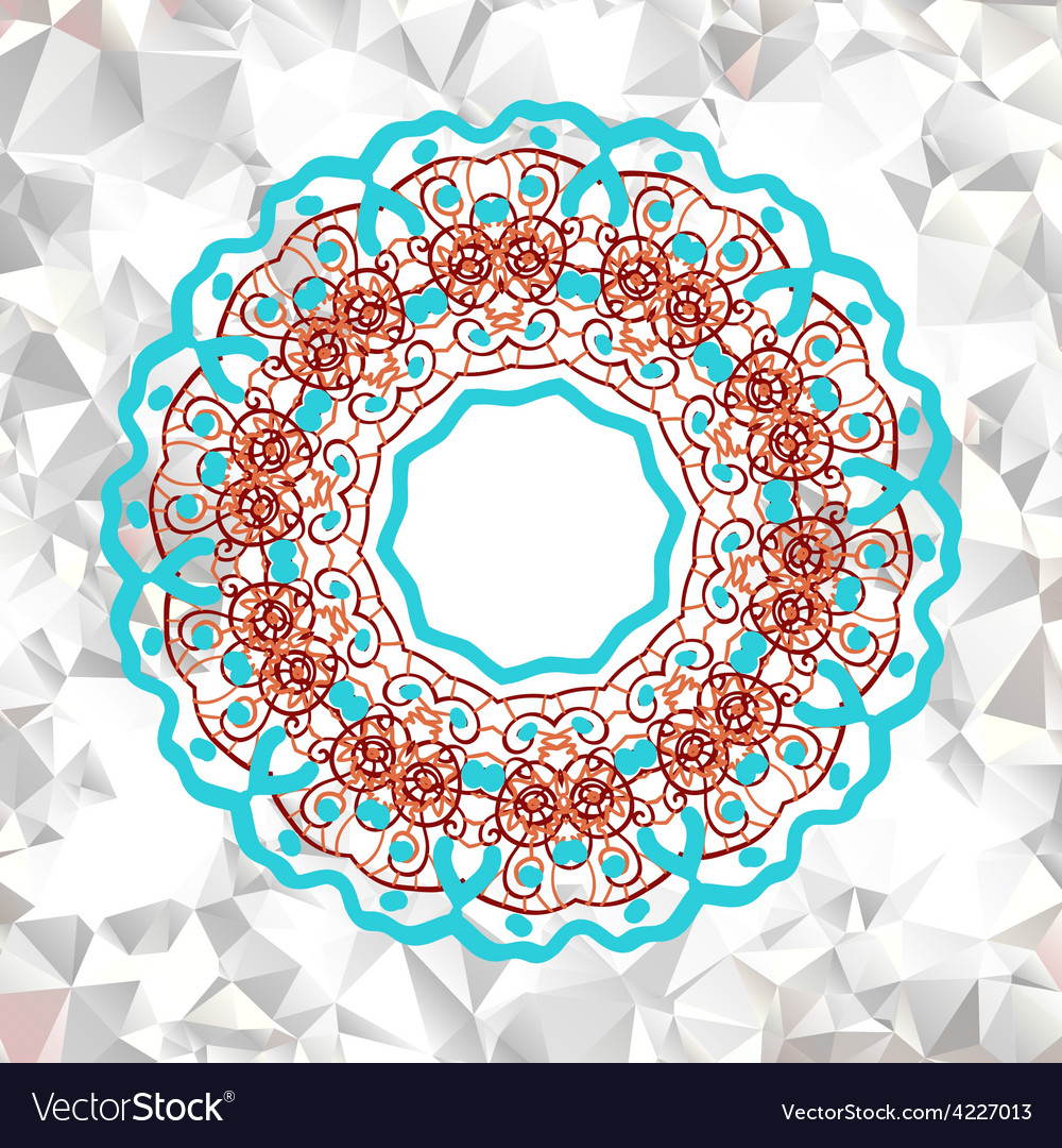 Mandala element with abstract pattern