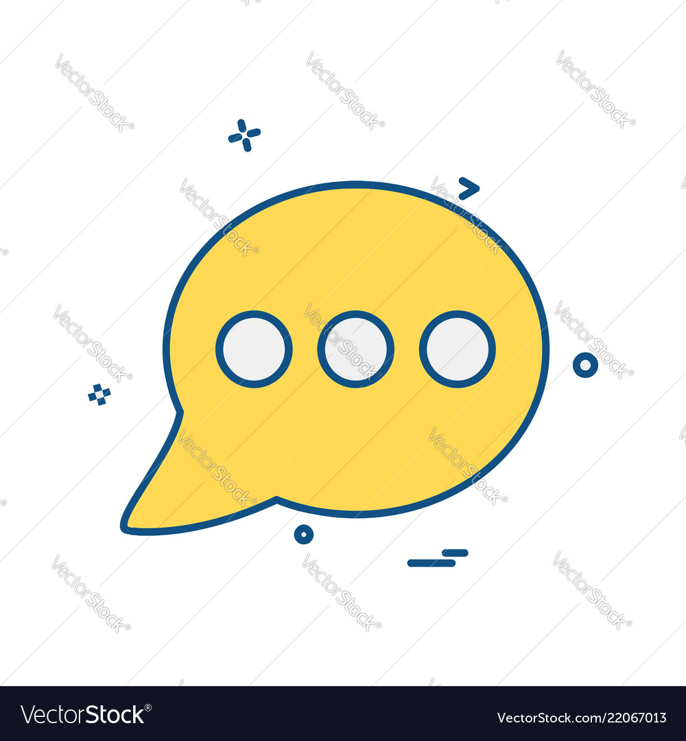 Message icon design vector image Message icon design
