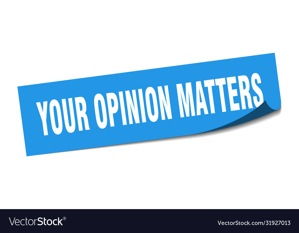 Opinion Matters Sticker