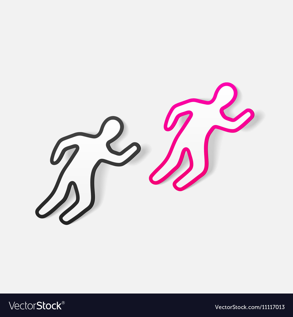 Realistic design element scene of the crime