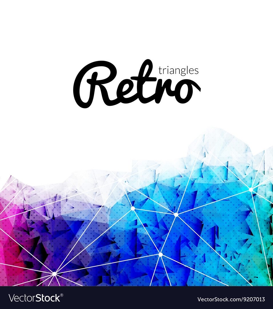 Retro Triangular Background