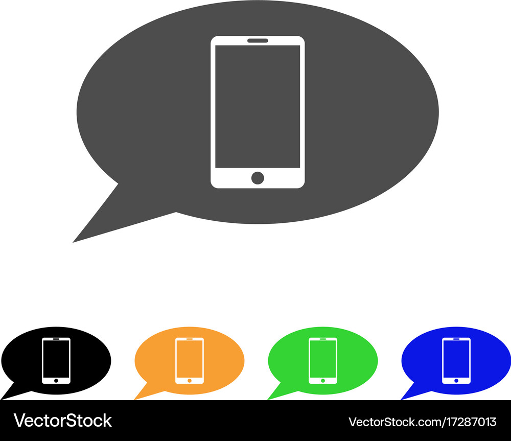 Smartphone message icon Royalty Free Vector Image