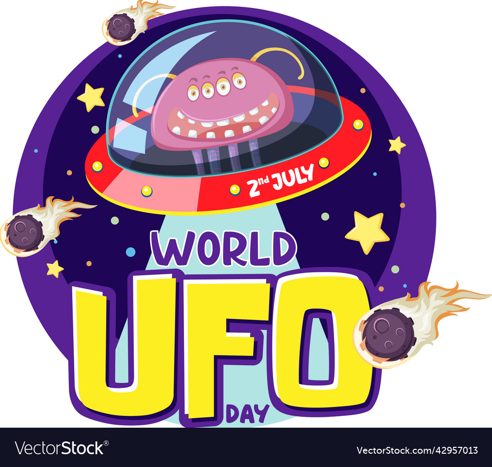 World ufo day poster design