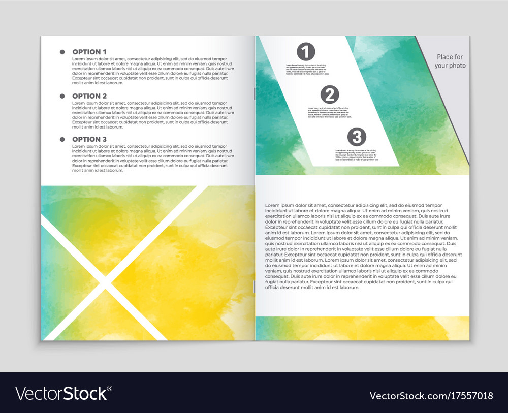 Abstract layout background set for art