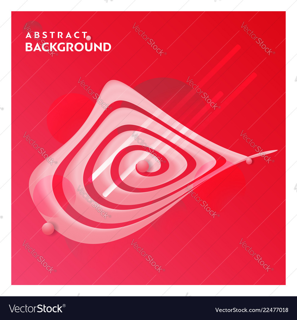 Abstract line background with red