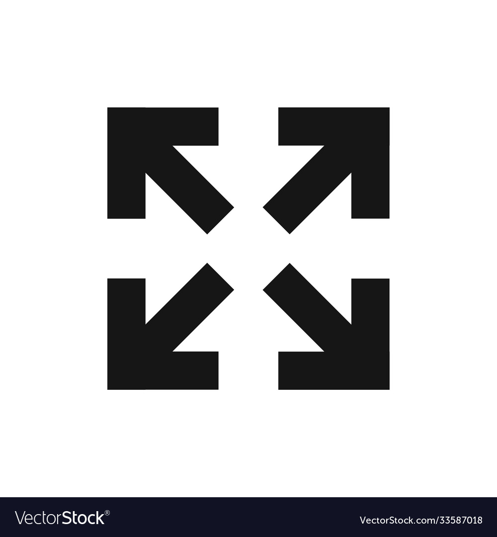 Diagonal arrow for web design icon in flat style vector image Diagonal arrow for web design icon in flat style