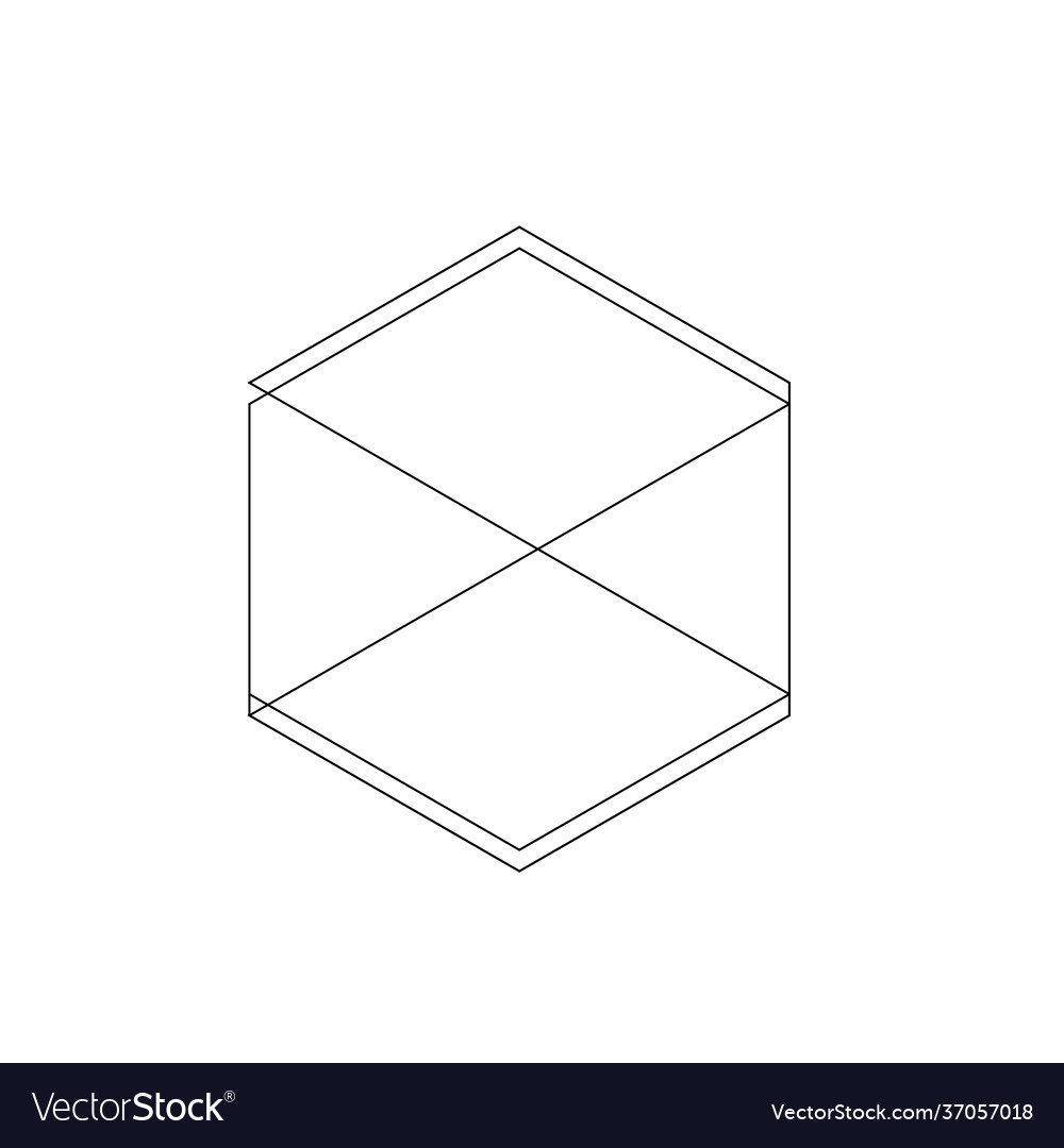 Hexagons pattern internet connection vector image Hexagons pattern internet connection