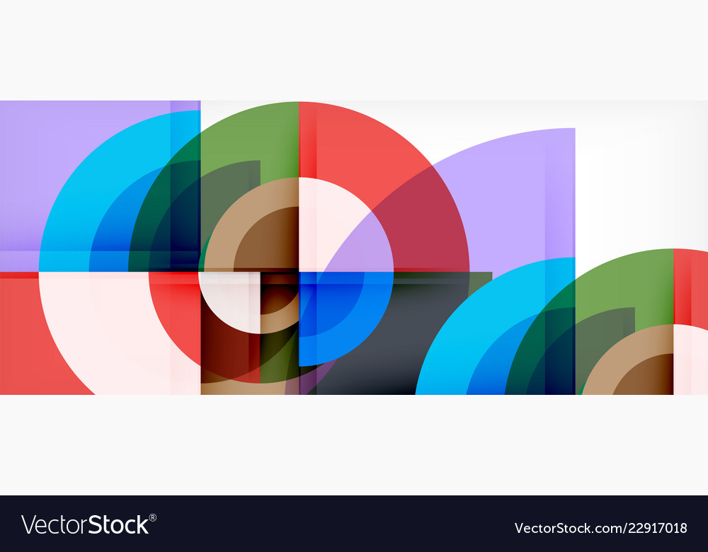 Multicolored round shapes abstract background vector image Multicolored round shapes abstract background