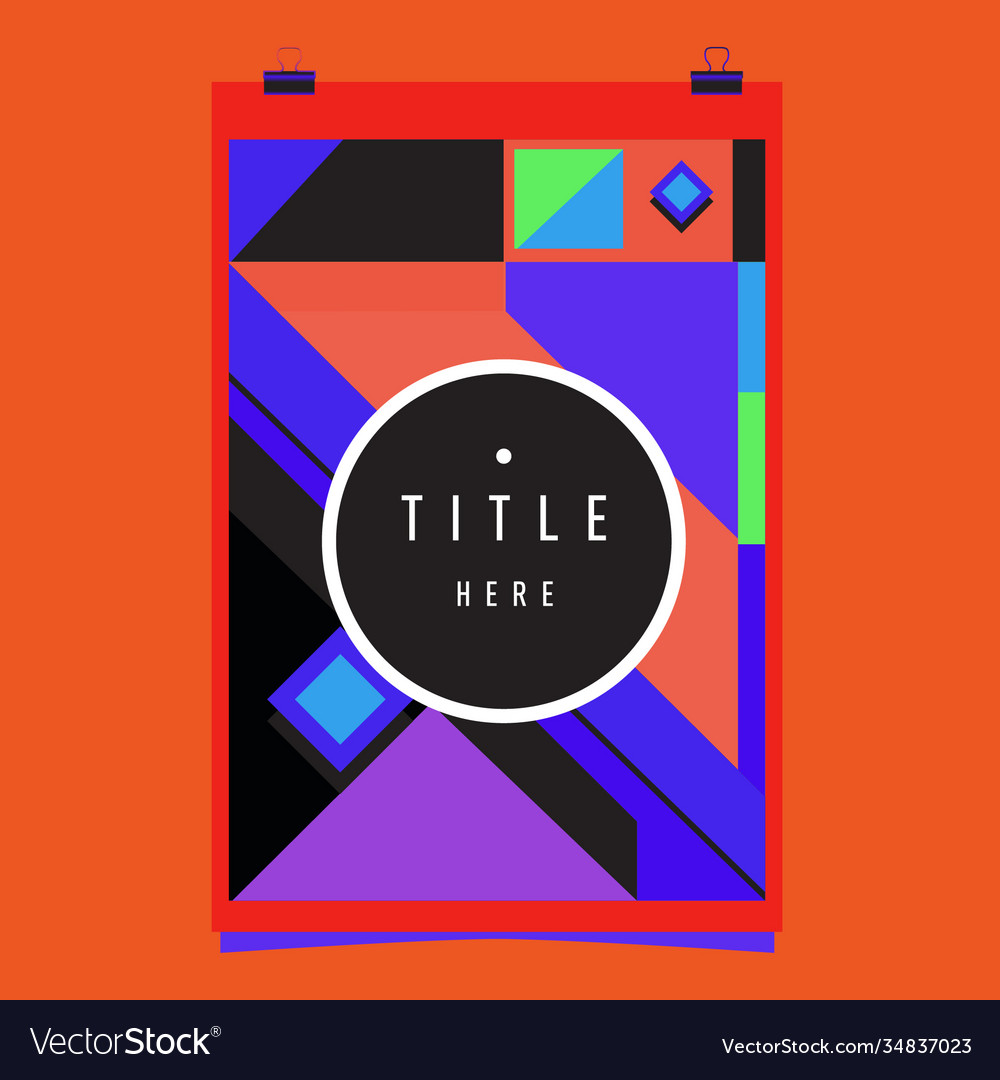 Abstract colorful geometric pattern background Vector Image Abstract colorful geometric pattern background